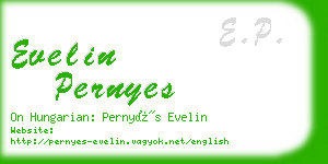 evelin pernyes business card